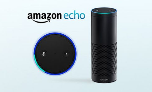 外形像音響的Amazon Echo